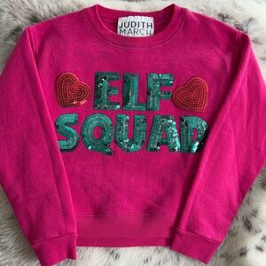 Judith March “Elf Squad” Sequin Pullover
Toddler 2–4